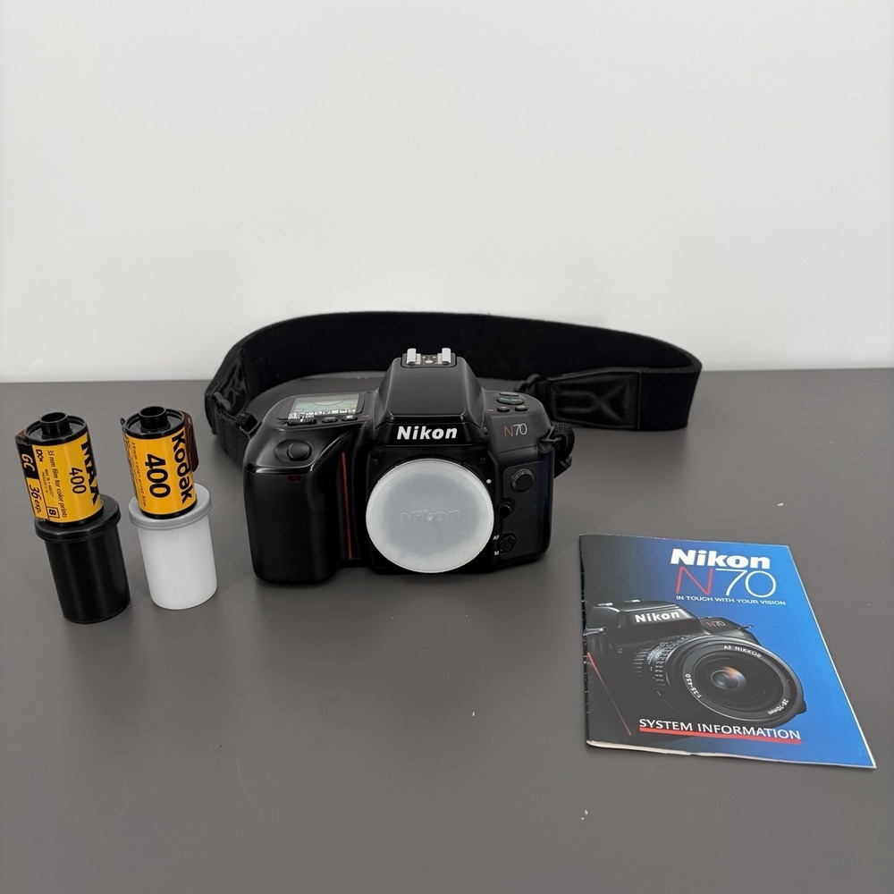 [NIKON] N70 AF 35mm Film SLR Camera Body Only Tested W/‎ 2X New Films